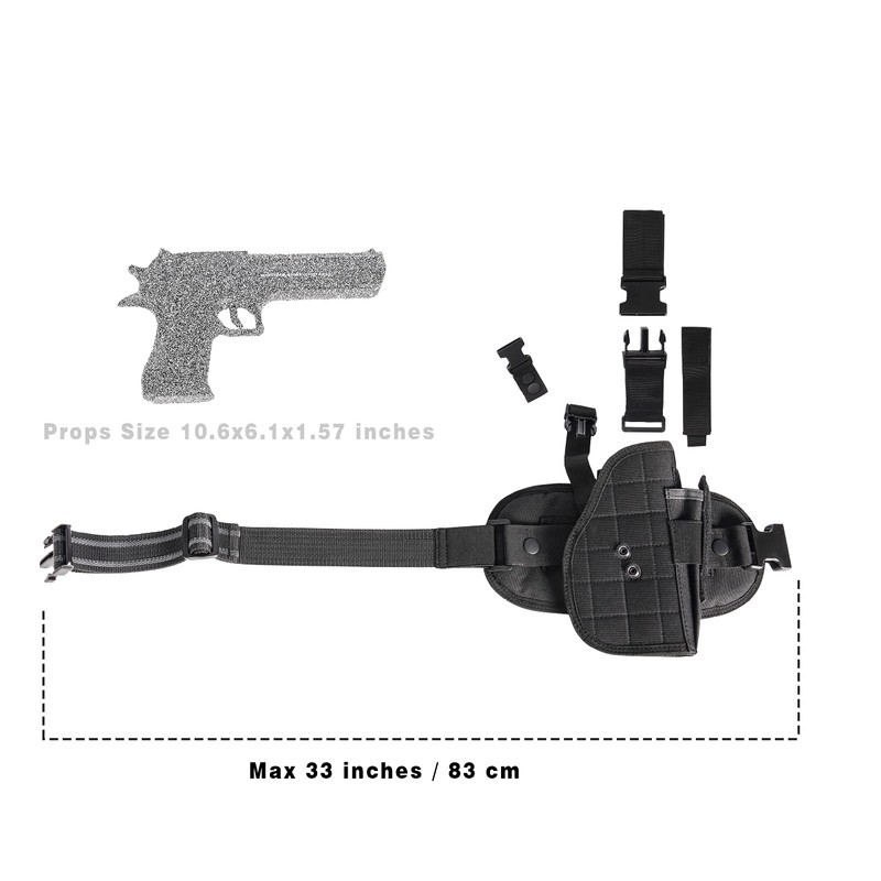 Drop Leg Holster Right Handed - Airsoft Holster with Magazine