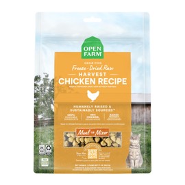 Open Farm Harvest Chicken Recipe Freeze Dried Raw Morsels for Cats, 9oz