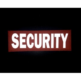 JUJUPUPS Orange Reflective Dog Patches 2 Pack Service Dog,in Training,DO NOT PET,Patches with Hook and Loop for Vests and Harnesses(Security, 5x1.5 inch)