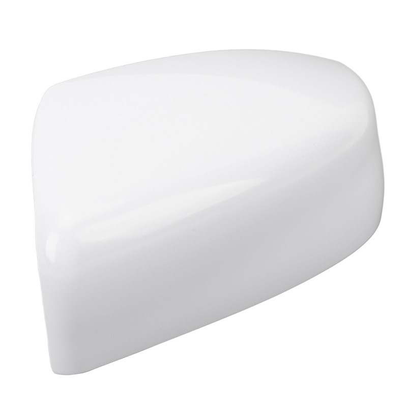 Side Mirror Cover Exterior Rearview Mirror Cover Cap Unpainted White