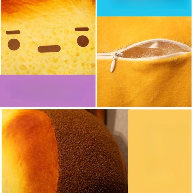 LAARNT Creative Toast bread Plush Pillow Cartoon plush toy Slice