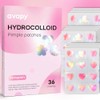 Pimple Patches Pink Heart Moon flower12MM 36PCS Hologram