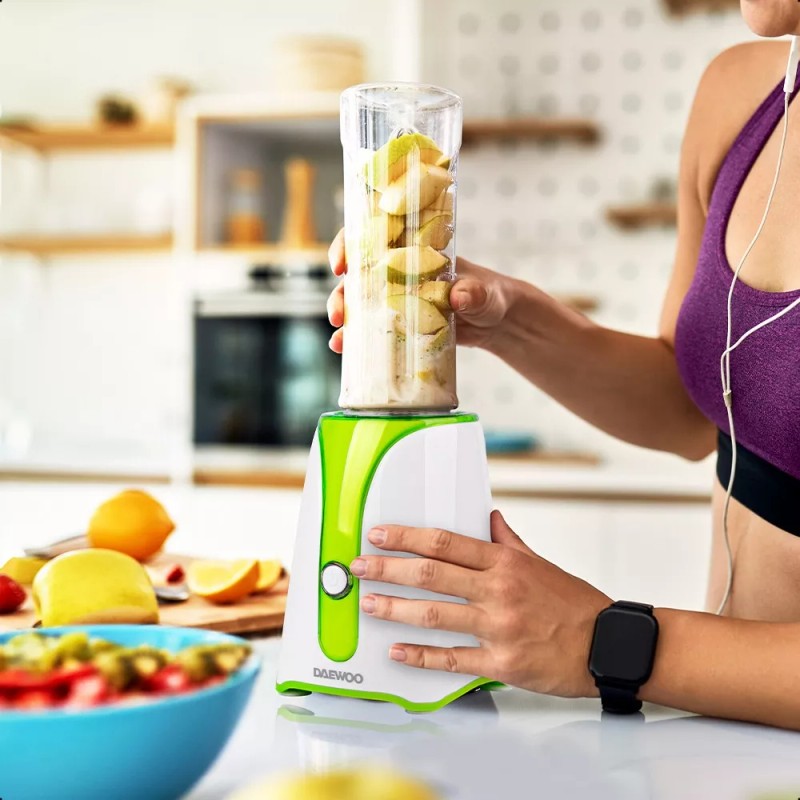 Daewoo Licuadora Personal Daewoo 600ml 320w Color Blanco