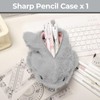 YSDYY 1 Piece Gray Shark Pencil Case, Cute Shark Zip