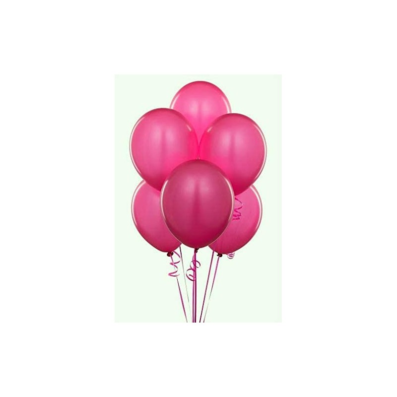 Fuschia Pink Premium Latex Balloons (30cm) Pack of 10 -
