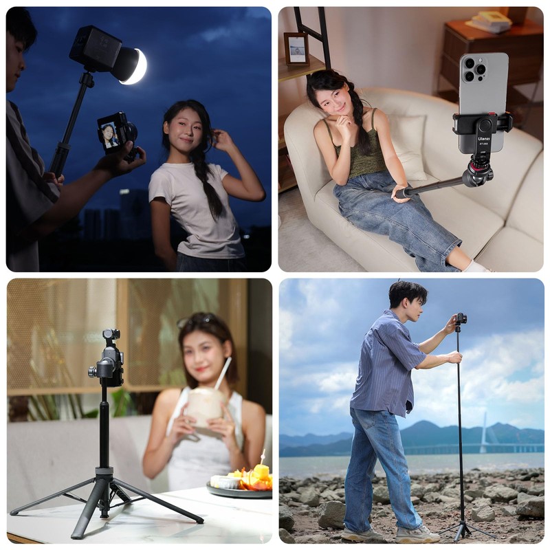 Ulanzi TT24 Camera Tripod Auto Open/Close Single-Handed Operation Selfie Stick