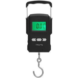 Portable LCD Digital Luggage Scale with Backlight, Tare Function, Built-in Measuring Tape, Loud Buzzer, and Metal Hook for Travel, Fishing, Household Use