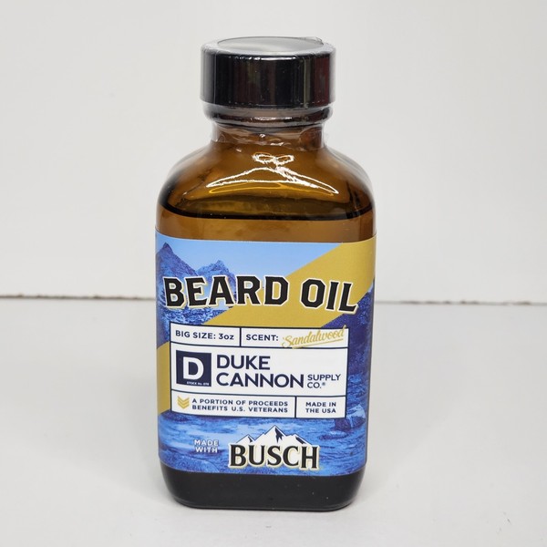 Duke Cannon Beard Oil Busch Sandalwood Scent 3oz