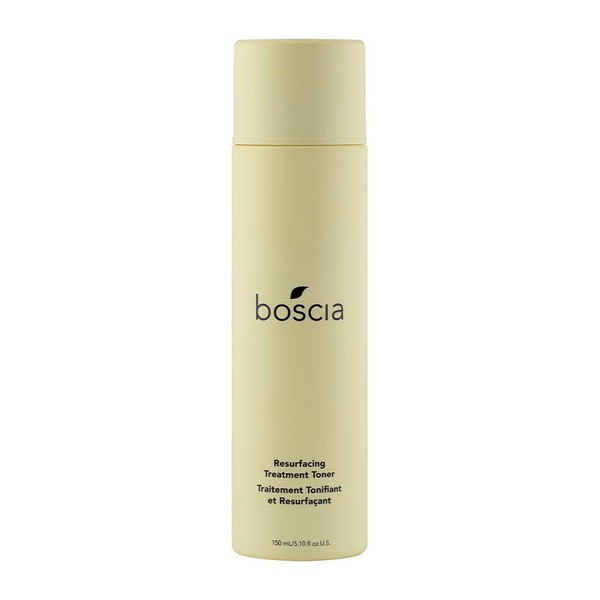 boscia Resurfacing Treatment Toner With Apple Cider Vinegar - Vegan, Cruelty-Free, Natural and Clean Skincare | Age-defying Face Toner for Exfoliating and Revitalizing Skin, 5.07 Fl Oz