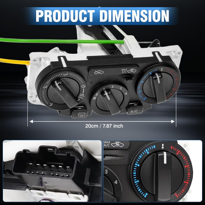 RAGBUSCLE AC Heater Climate Control Module, 1 PC Car 14