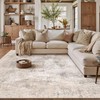HUGEAR 8x10 Beige Modern Abstract Washable Area Rug for Living