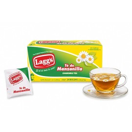 LAGG'S - Té de Manzanilla, Infusión Natural, Sin Cafeína, 24 Sobres