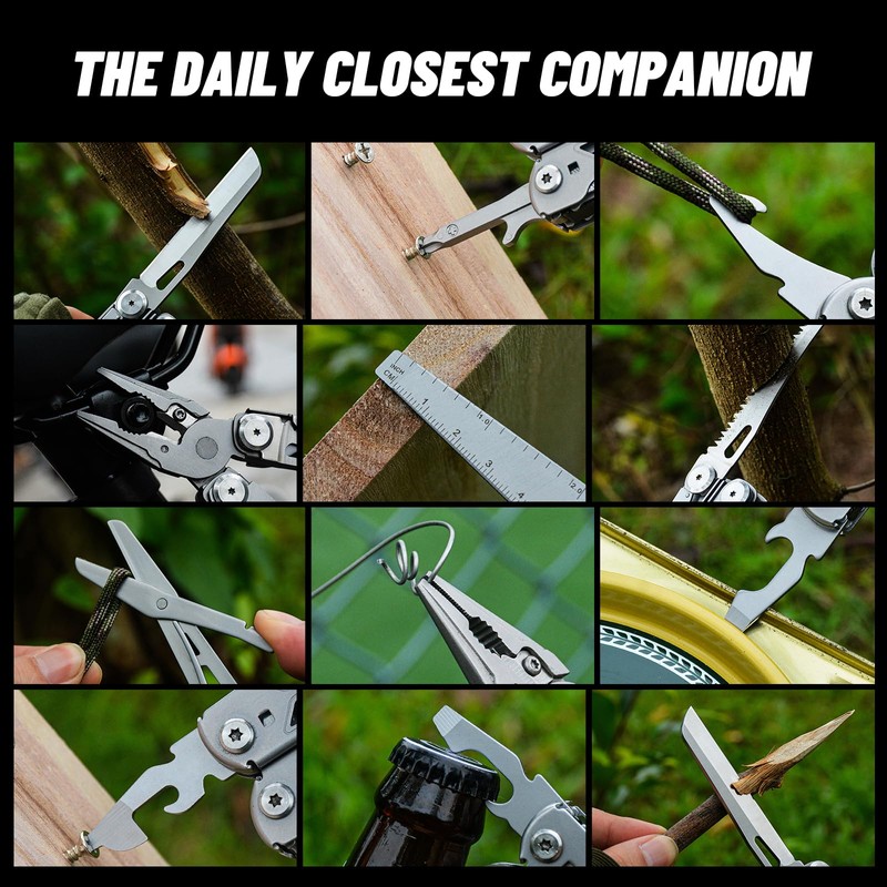 RAXCO Multi-Tool,15-in-1 Multitools Pliers tool,Full Stainless Steel multi tools (Plier-tools)