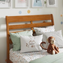 AFI Savannah Twin Wood Headboard with Attachable Charger in Light Toffee