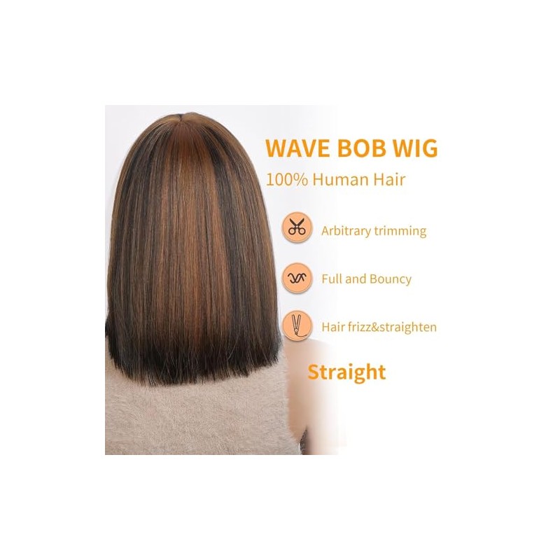 Bob lace front wig ombre 10 Inch