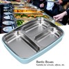 Thermal Insulation Bento Lunch Box 3 Grids Leakproof 304 Stainless