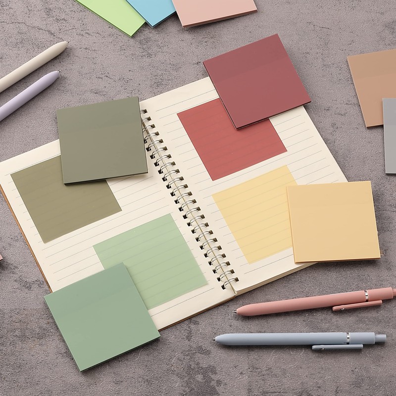 Mr. Pen- Sticky Notes, 3”x3”, 12 Pads, Transparent Sticky Notes,