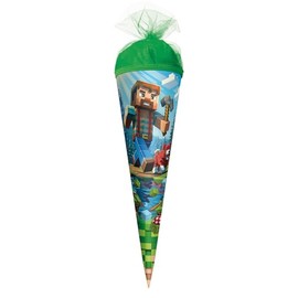 ROTH Motif School Cone, Block Game, 35 cm, Round, Tulle Closure