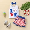 vivifayee Baby Infant Toddler Girl Baseball Outfit 4th of July