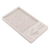 Silicone Mold Safe Elastic Grey Leaves Bamboo Design Tear Resistant