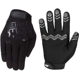 Seibertron Anti Slip Unweighted Basketball Gloves, Ball Handling Gloves (Basketball Training Aid) Or Driving Adult Gloves, Black, XL