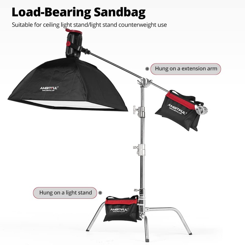 AMBITFUL 4 x Heavy Duty Sand Bag Photography Studio Video