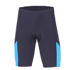 beroy Mens 4D Padded Cycling Shorts with Pocket and Reflective Stripes Breathable Bike Bicycle Shorts(Blue,3XL)