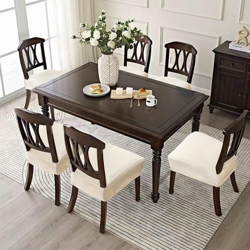 YUEANG Waterproof Seat Covers for Dining Room Chairs Set of