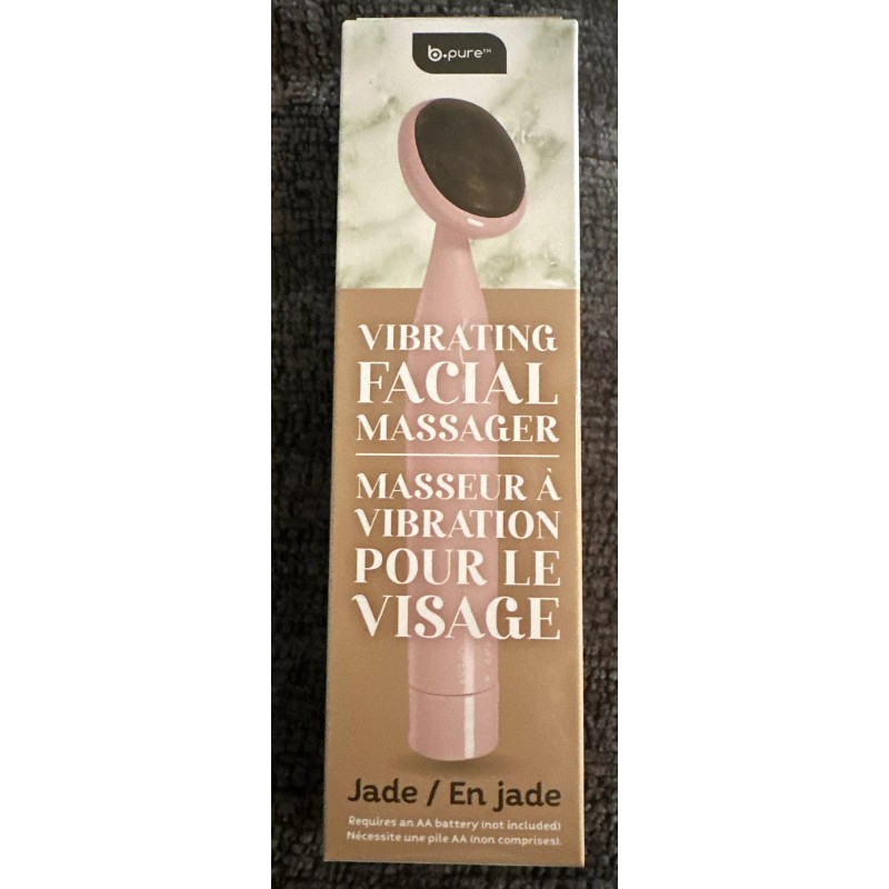 B PURE VIBRATING COOLING SENSATION JADE FACIAL MASSAGER BATTERY OPERATED