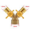 kesoto 1 Pc Brass Two Way Natural Gas Pipe Splitter
