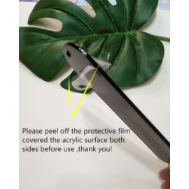 10 x Black Rectangle Acrylic Blank Bookmarks with Tassels for Craft Projects and Gift Tags