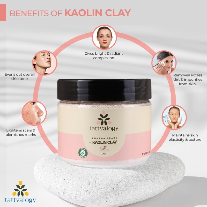 Tattvalogy Kaolin Clay, 175g