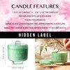 Hidden Label Scented Candles, Soy Candles for Home Gin and