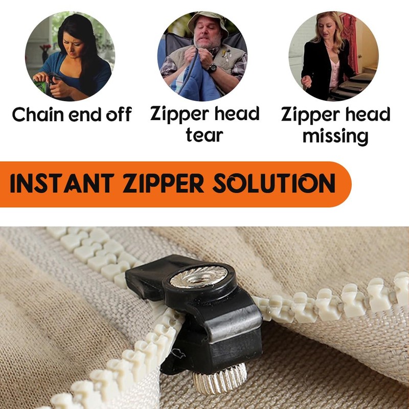 Universal Zip Repair Kit, Removable Replacement Zipper for Zip, Zip