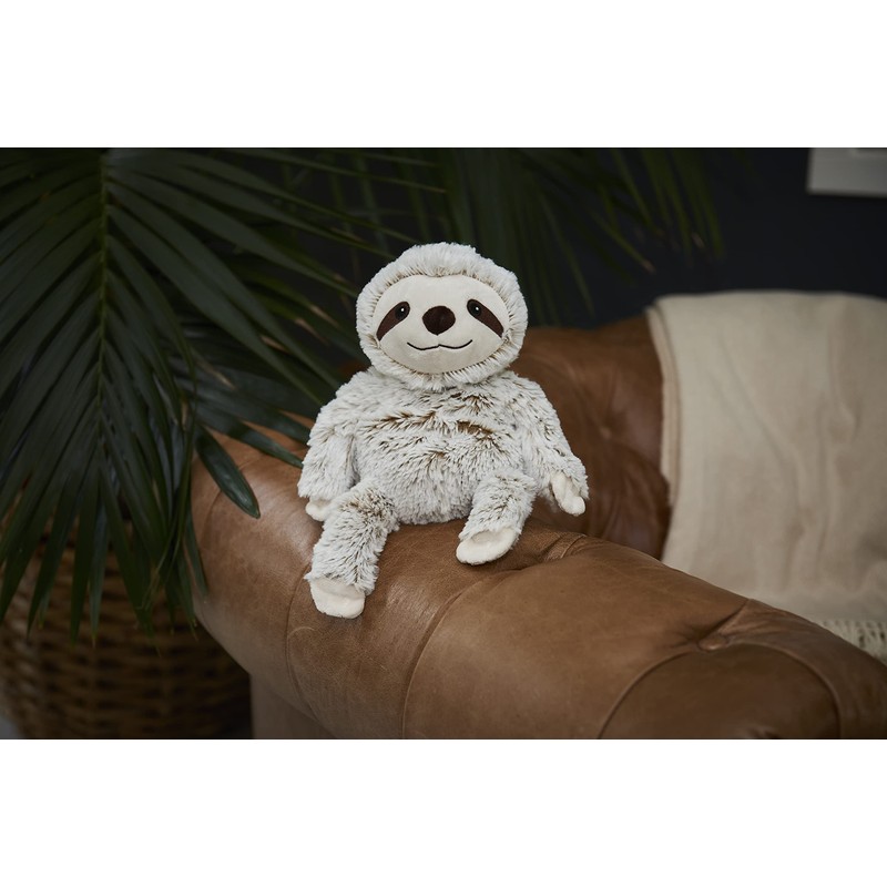 Warmies JUN-SLO-2 Heatable Plush Toy, Marshmallow, Brown, Medium