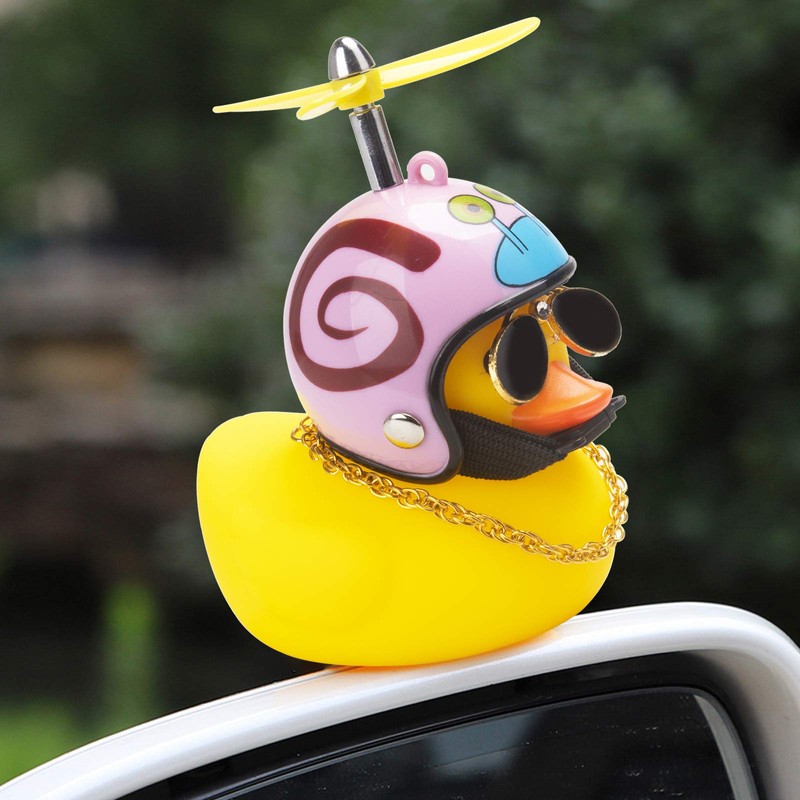 wonuu Rubber Duck Car Decorations Cute Yellow Duck Car Dashboard