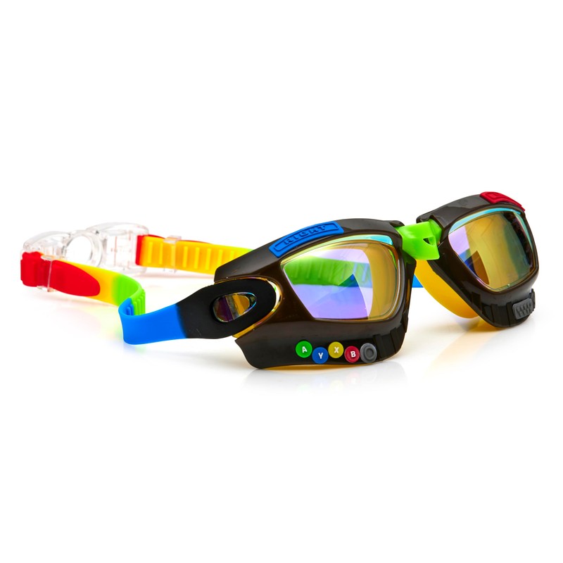 Bling 2O GAMER Jet Black Kids Swimming Goggles Age 6+