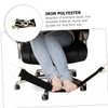 Operitacx Foldable Foot Hammock for Desk Black Foot Sling Office