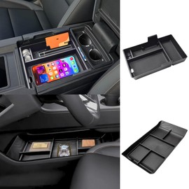 LBNCOBAG 2PCS Center Console Organizer for 2024 2025 Honda Prologue EV and 2024 2025 Acura ZDX Accessories, Floor Lower Center Console Organizer Tray Interior Armrest Insert Storage Box