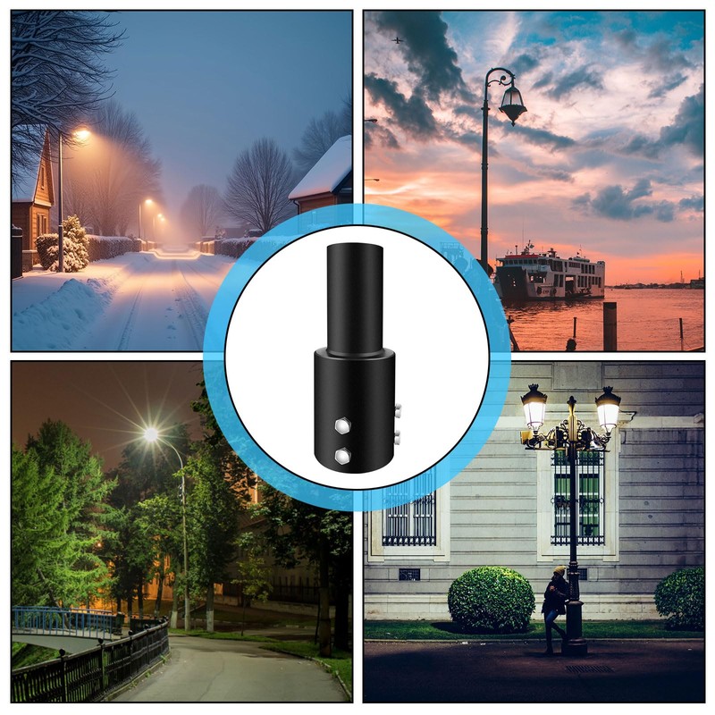 Koiyingnote 3 Inch Round Pole Tenon Adapter for Light Pole,