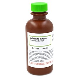 1% Malachite Green Stain, 100mL - The Curated Chemical Collection