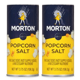 Morton Popcorn Salt, (3.75 oz), 2-Pack, Perfect for Popcorn & Seasoning