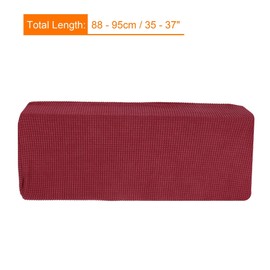 MECCANIXITY Air Conditioner Cover 35-37 Inch Knitted Elastic Cloth Dustproof for Wall-Mounted Units Split Indoor AC Covers Wine Red