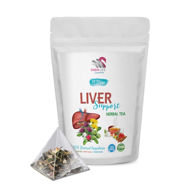 SWAN LIFE ESSENTIALS Liver Support Herbal Tea - Dandelion Root,