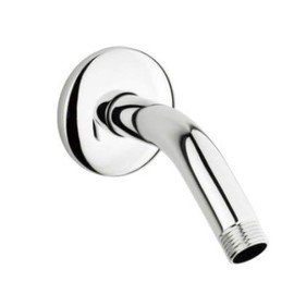 Shower Arm 45° 1/2 Inch Male / Male Thread Stainless Steel Polished Chrome with Diameter 51 mm Cover Rosette