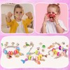 AUHOU Charm Bracelet Making Kit for Girls, 77 Pieces DIY