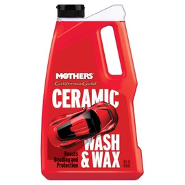 Mothers California Gold Ceramic Wash & Wax, 50 oz. | Boosts Beading and Protection, Spot-Free and Streak-Free, Watermelon Scent (05650)