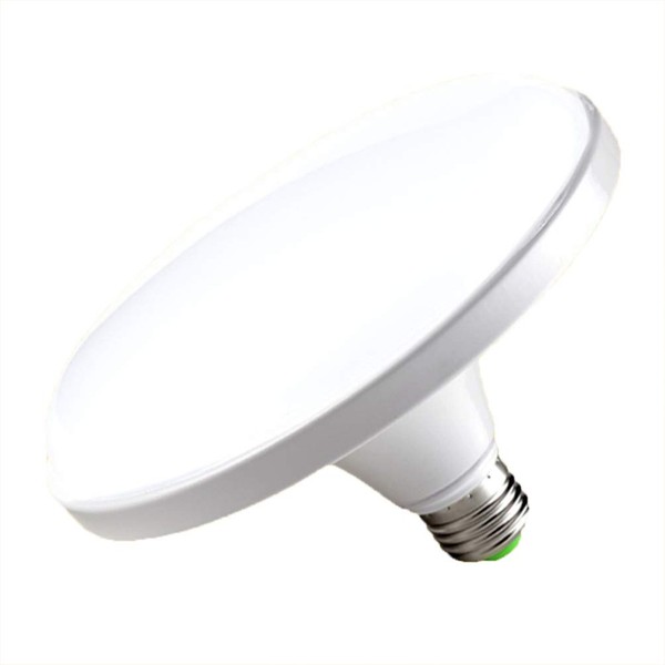 Uonlytech 2Pcs UFO Shaped LED Light Bulb 12W E27 Base Flat High Power LED Light Bulb for Home Pendant Fixture Light Lighting