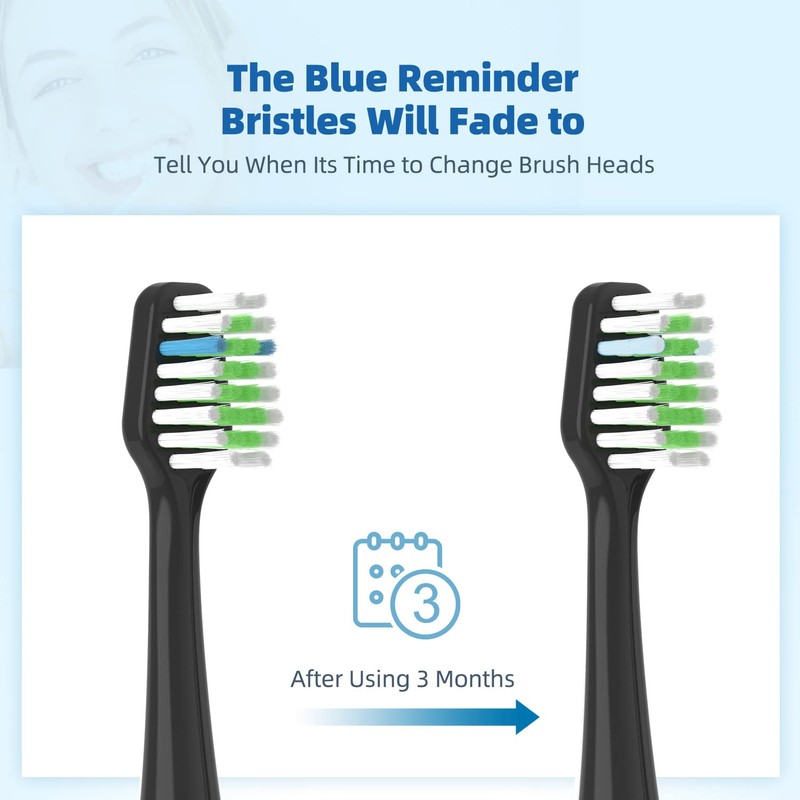 Replacement Toothbrush Heads for Waterpik Complete Care 9.0 & 5.0(8-pcs)
