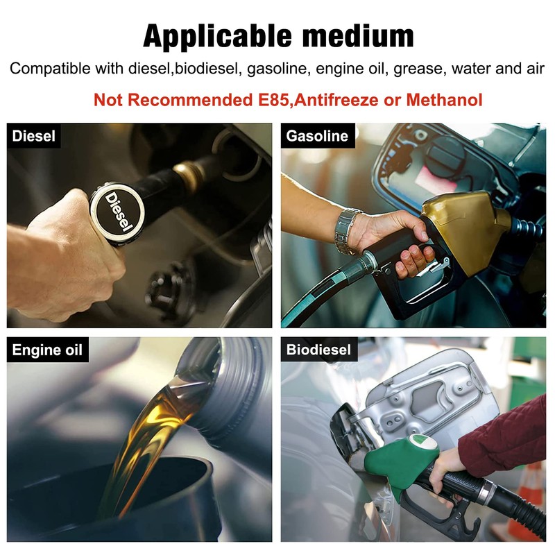 EVIL ENERGY 3/8 Fuel Hose Line Push Lock NBR Rubber